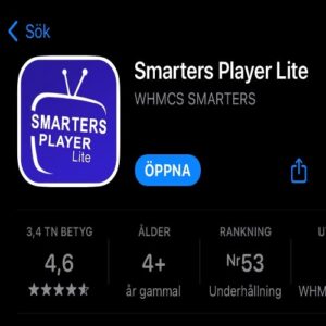 Ladda ner IPTV Smarters Pro från Google Play – Android-app för IPTV Sverige